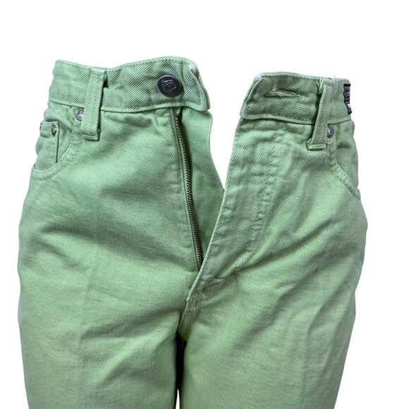 Mint Green Women’s Cotton Blend Skinny Fit Jeans Size 32x46 - Picture 5 of 12